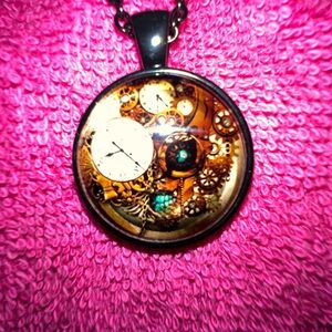 Steampunk Gear Pendant Necklace